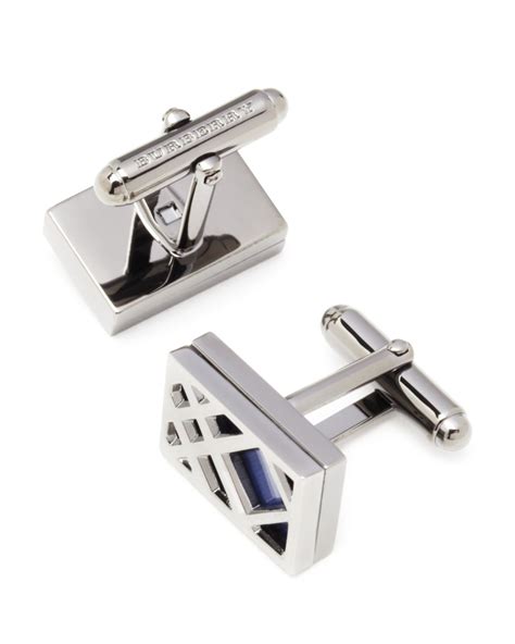 burberry cufflinks blue